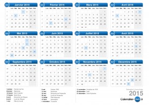 Calendrier 2015